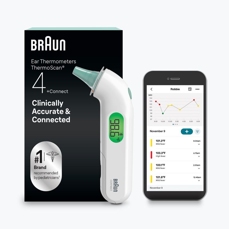 Braun ThermoScan 4+ Connect Ear Thermometer