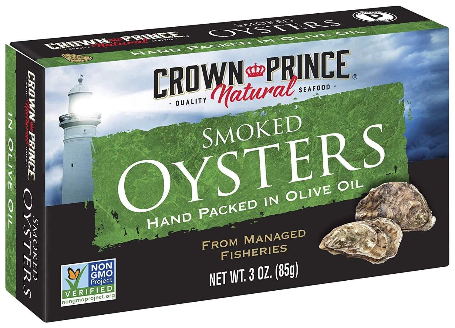 Crown Prince Smoked Oysters in Olive Oil (3 oz)