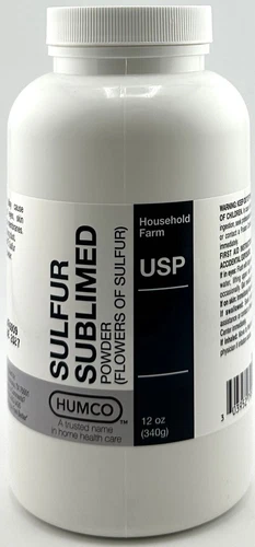 Humco Sulfur Sublimed Powder, USP (12 oz)