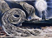 The Lovers' Whirlwind: Francesca da Rimini and Paolo Malatesta, William Blake, 1826–1827