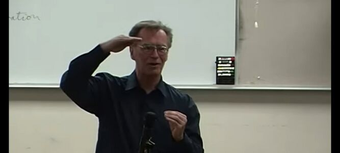 Ray, lecturing