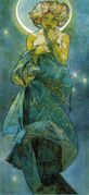 Moonlight (Clair de Lune), Alphonse Mucha, 1902