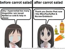 Before after carrot salad