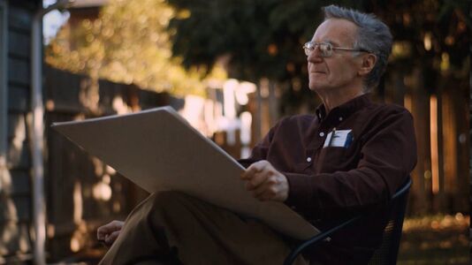 Ray, sketching outdoors