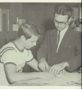 Ray, teaching art at Junction City High School